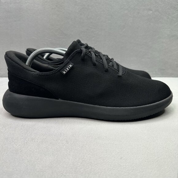 Kizik Madrid Mens Size 11 (D) Shoes All Black Hands Free Slip On Comfort Sneaker